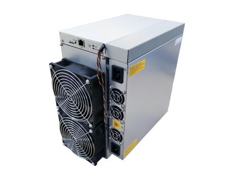 Detailed close-up of a high-performance mining rig